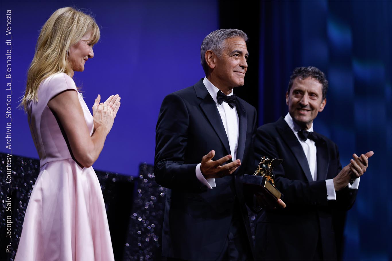 George Clooney, Laura Dern e Pietrangelo Buttafuoco alla cerimonia