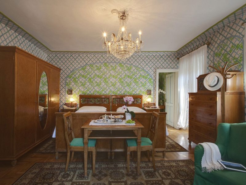 Camera Hemingway dell’Hotel de la Poste a Cortina d’Ampezzo