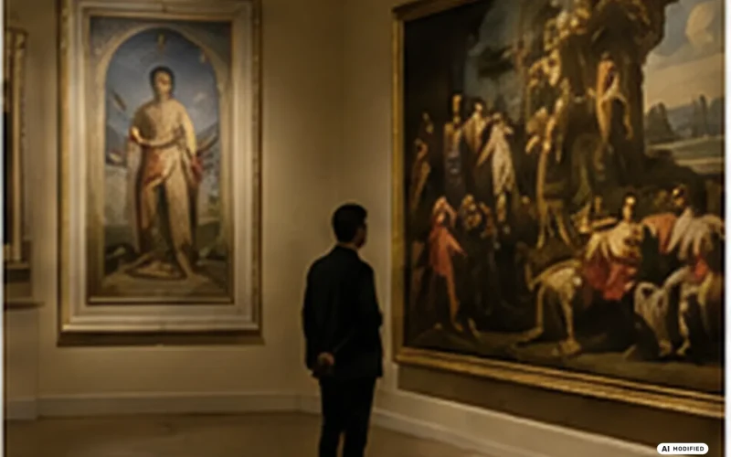 Galleria d’arte, immagine illustrativa generata con AI