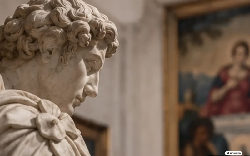 Immagine illustrativa AI per la mostra Fucina degli Angeli.