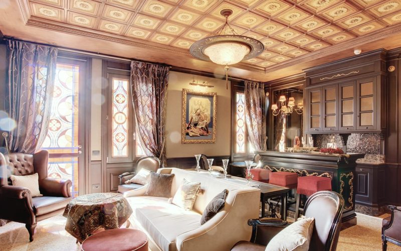 Salotto dell’Hotel Moresco a Venezia